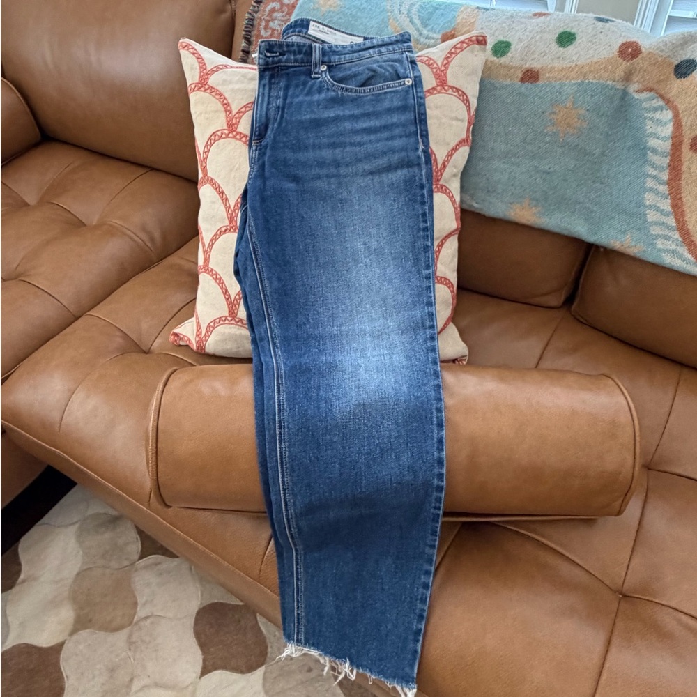 rag & bone Straight Leg Jeans in Dark Blue Wash